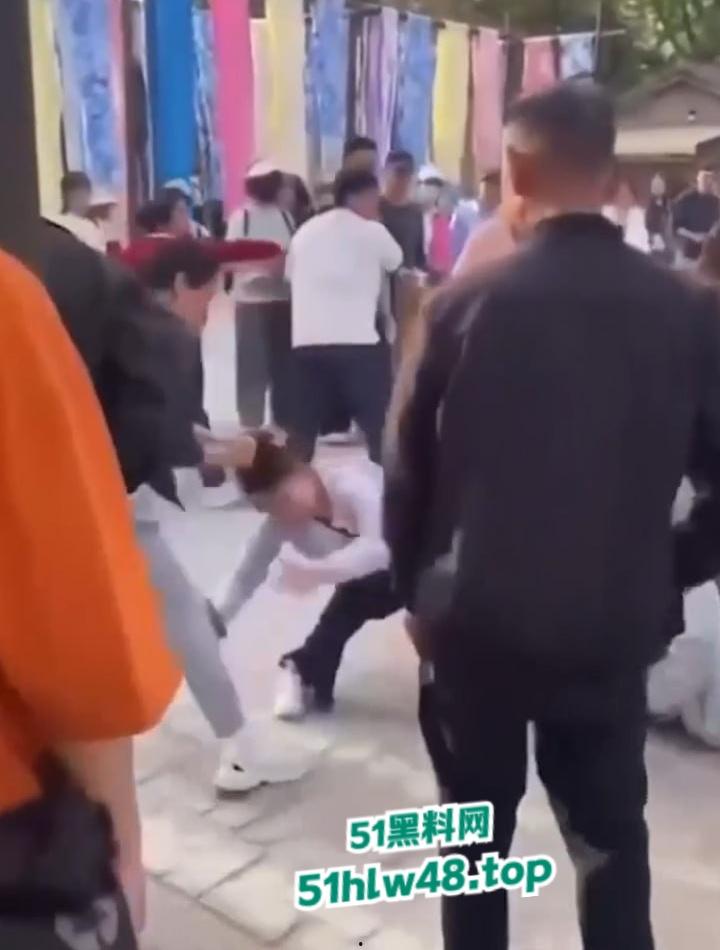 开封万岁山武侠城，两伙游客互殴视频被曝，万岁山不愧是武侠城江湖恩怨就是多，台下比台上还精彩！-7