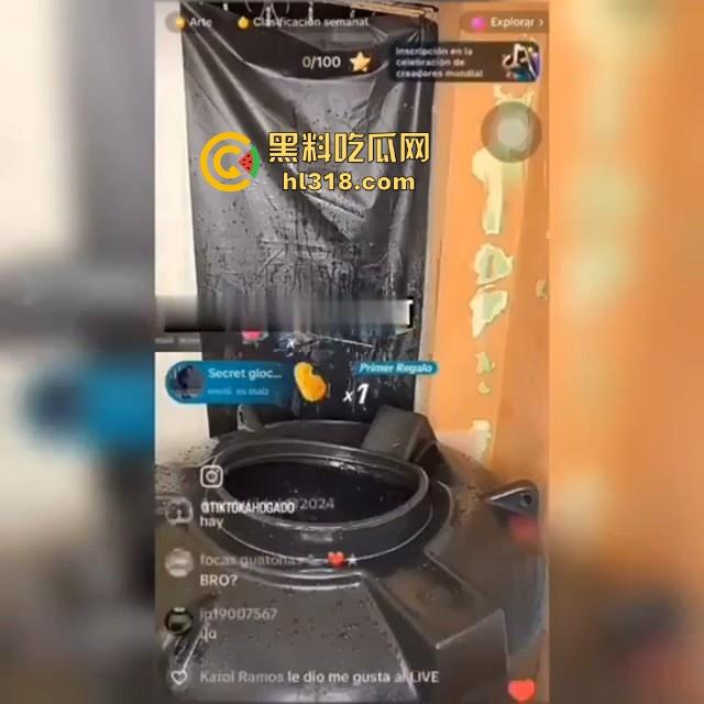 TikTok博主直播事故,为了吸引观看量想悬挂在水面上,结果卡在桶里,他在成千上万的观众面前淹死了。-5