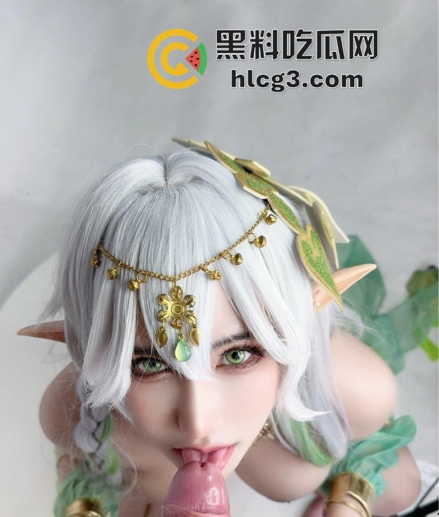 泰国绝美COSER『DreamTamu』打破次元壁！COS原神大慈树王跪地口交！女神口活无可挑剔！-8