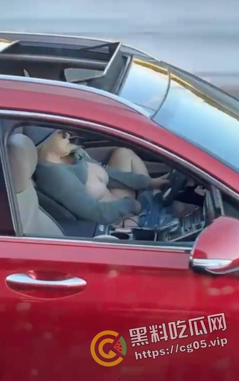 速度与激情！高速上边开车边自慰 不愧是女司机 玩的就是狠活-2