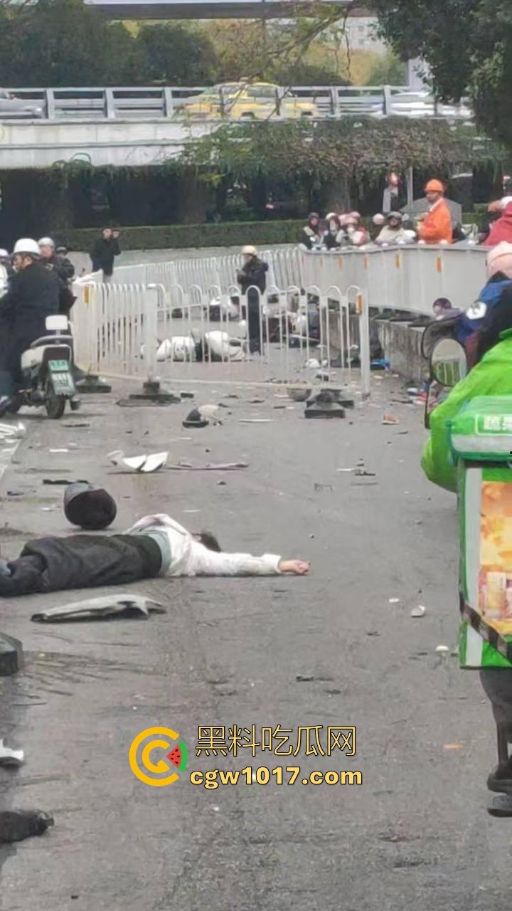 江苏南京中央门立交桥轿车猛冲入人行道，接连撞翻多辆电动自行车，多名行人受伤倒地昏迷，又是报复社会吗？-9