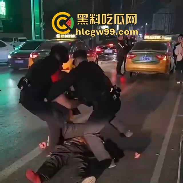 辽宁辽阳灯塔亲兄弟好哥们酒后狂战,拳拳到肉,生怕一拳打不死对方,特警来了才把光头按住!-8