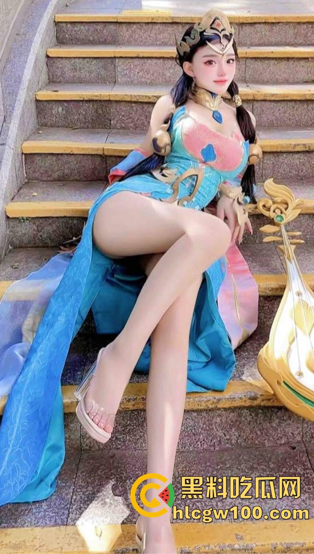 王者荣耀杨玉环奶量爆表，COS妹子大奶子乳交新玩法，这波操作真的很开门，奶妈果然不是白叫的！-10