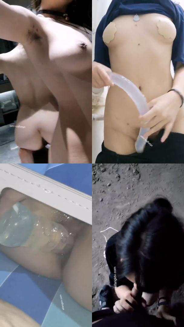 ”进来挨打！“表情包出处  健身福利姬  在校反差眼镜学生妹 网络上嚣张至极 金主面前的乖宝宝 牵出户外露出-7