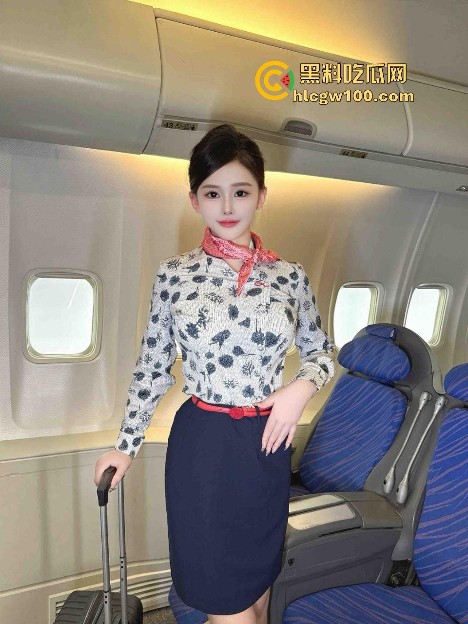 东航空姐女神【凌悦】穷人眼里的高冷女神，富人胯下的精盆母狗，丝袜美腿任人玩弄，有钱就能内射到爽！-3