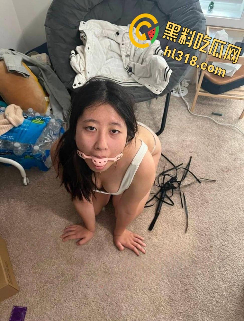 美国留学生【李晓雨】，大奶长腿骚母狗，背着男友成富二代玩物，嫩穴被操到高潮，简直就是天生母狗圣体 ！-2