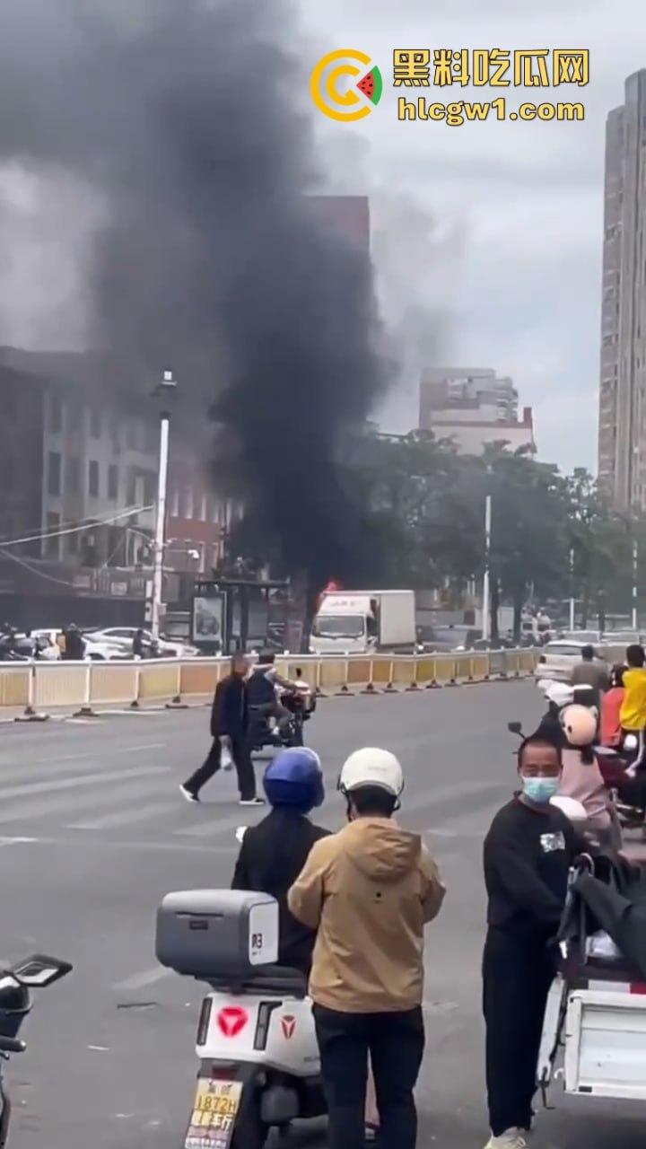 福建莆田一suv路边自燃 几分钟烧成空壳 现场实拍视频曝光-7