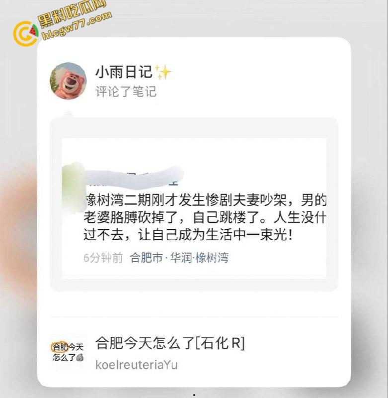 合肥橡树湾血案震魂！夫妻争吵变屠场：断臂惨剧后男子跳楼，爱恨情仇炸裂全网!-2