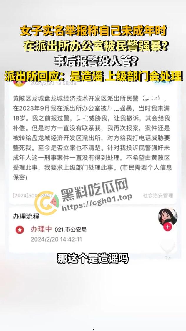 女子实名举报被警察在派出所强奸 无人伸冤 官方回应造谣 视频被迅速下架-7