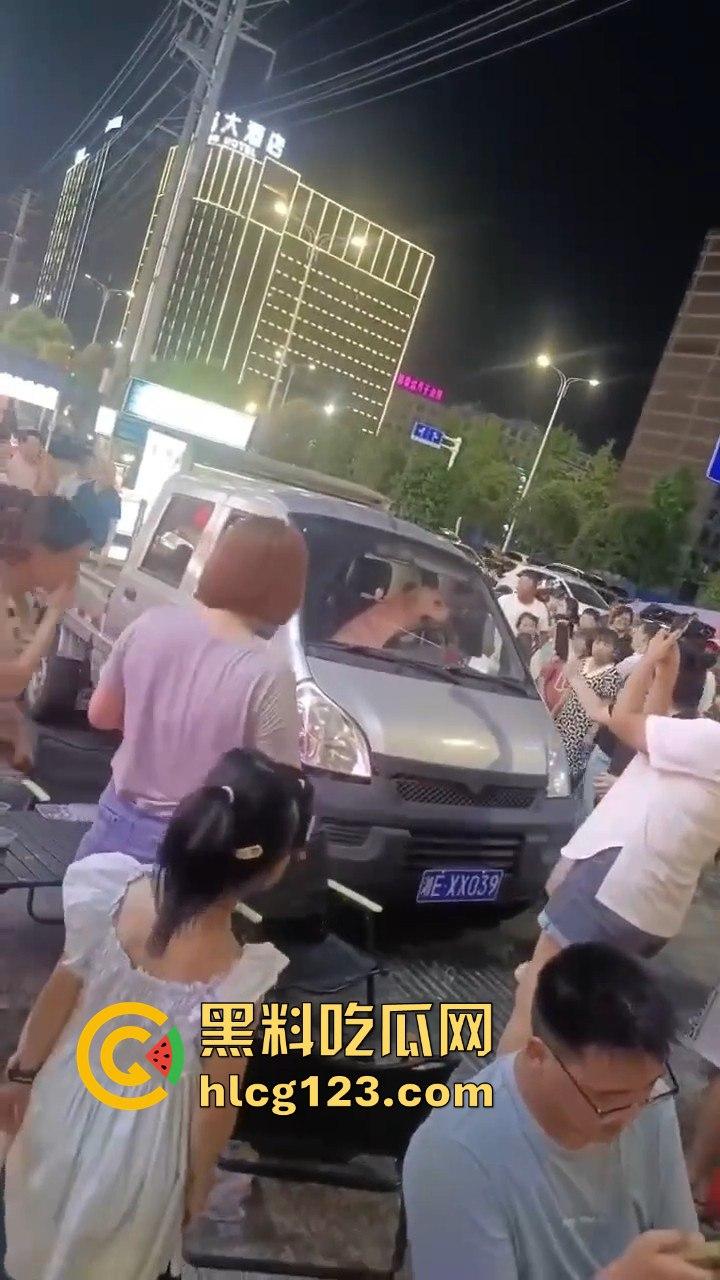 湖南邵东拉布拉多狗司机开倒车撞摊，装无辜伸舌头竟然成了明星！-4