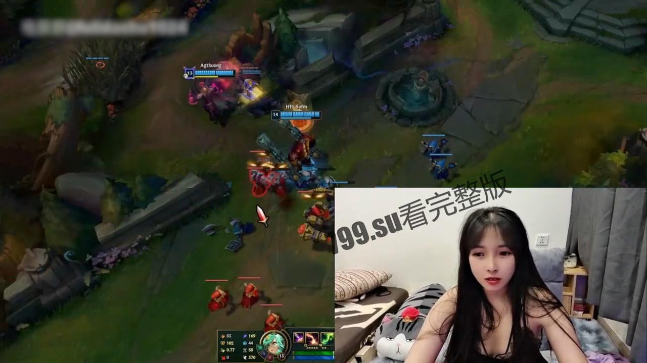 网红主播_Azura_01 全裸玩英雄联盟 输了惩罚自慰秀一波-3