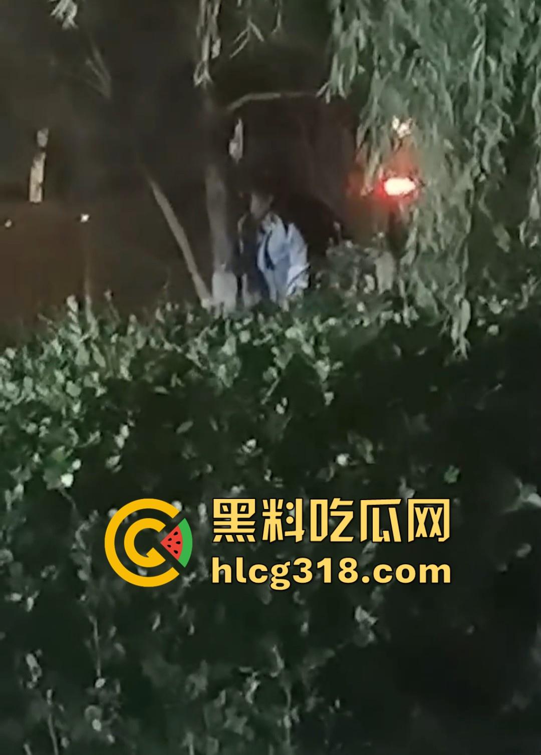 山东东营大爷大妈夜市小树林大战！直立后入爆操，激烈而迅猛，但仅仅只维持了一分多钟就潦草收场！-2