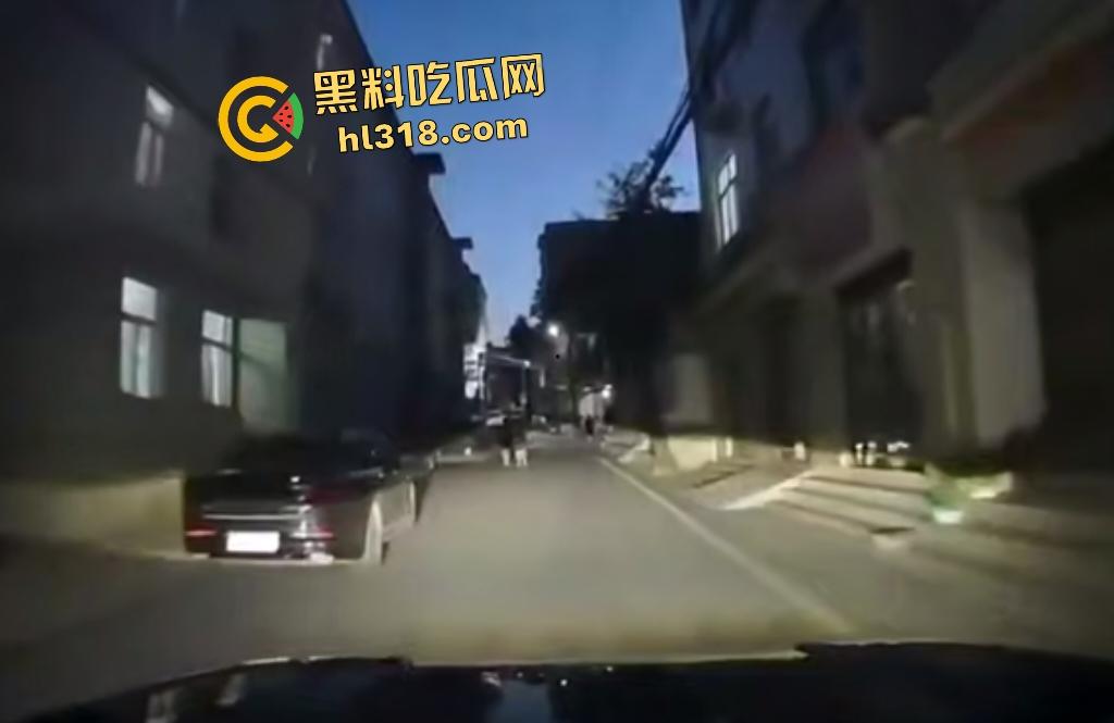 7月28日夜晚重庆一男子挥菜刀怒压妻子在马路，路人喇叭惹祸被菜刀指着，妻子还来劝架又被压在地上！-1