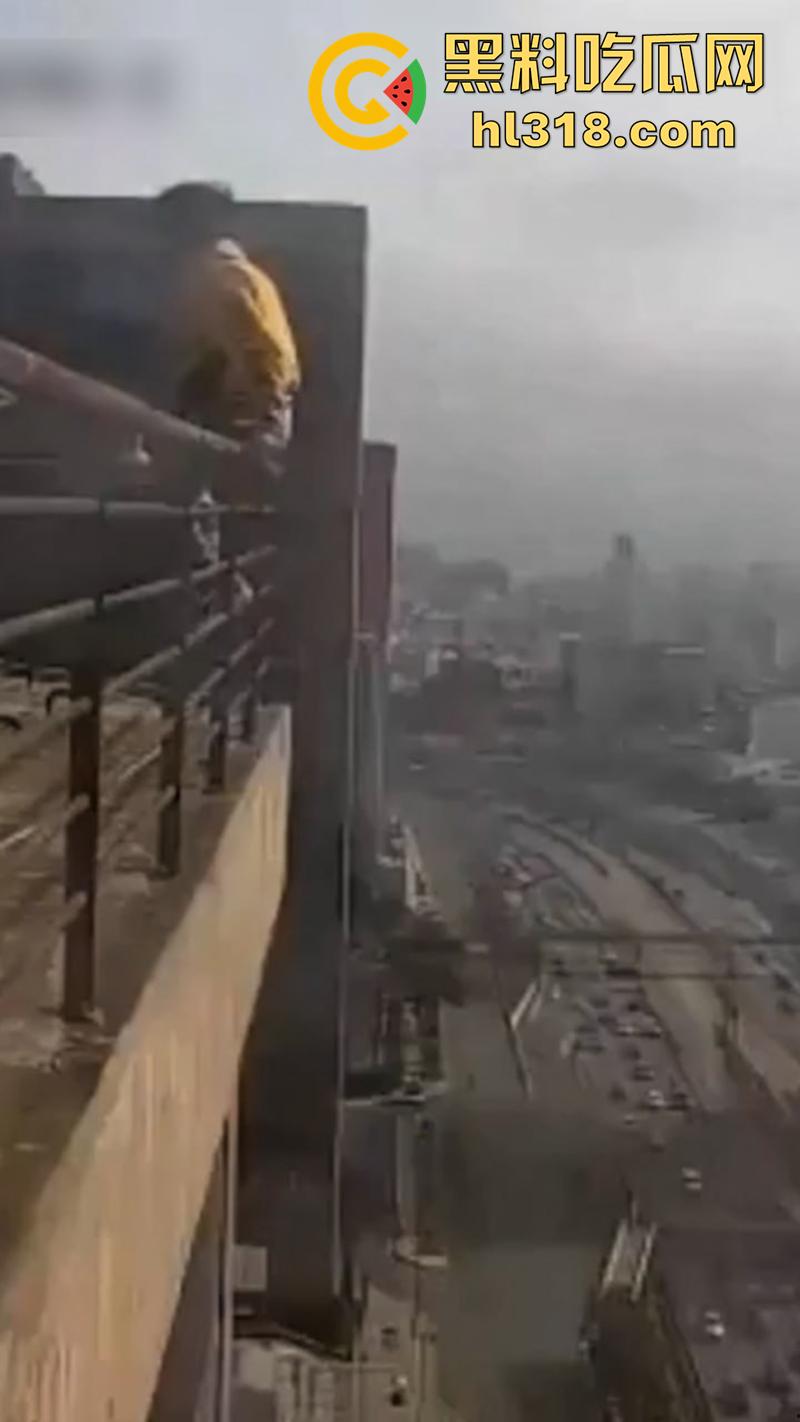 巴西男子跳楼现场,因所要医疗保险无果,直接跑到保险公司楼顶,几番犹豫后一跃而下!-1