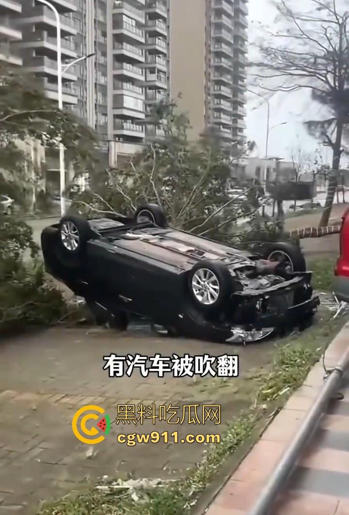最强的超级台风【桦加沙】登陆阳江后的真实状况,到处都是被吹到的树玻璃,人类在大自然面前是多么渺小啊!-8