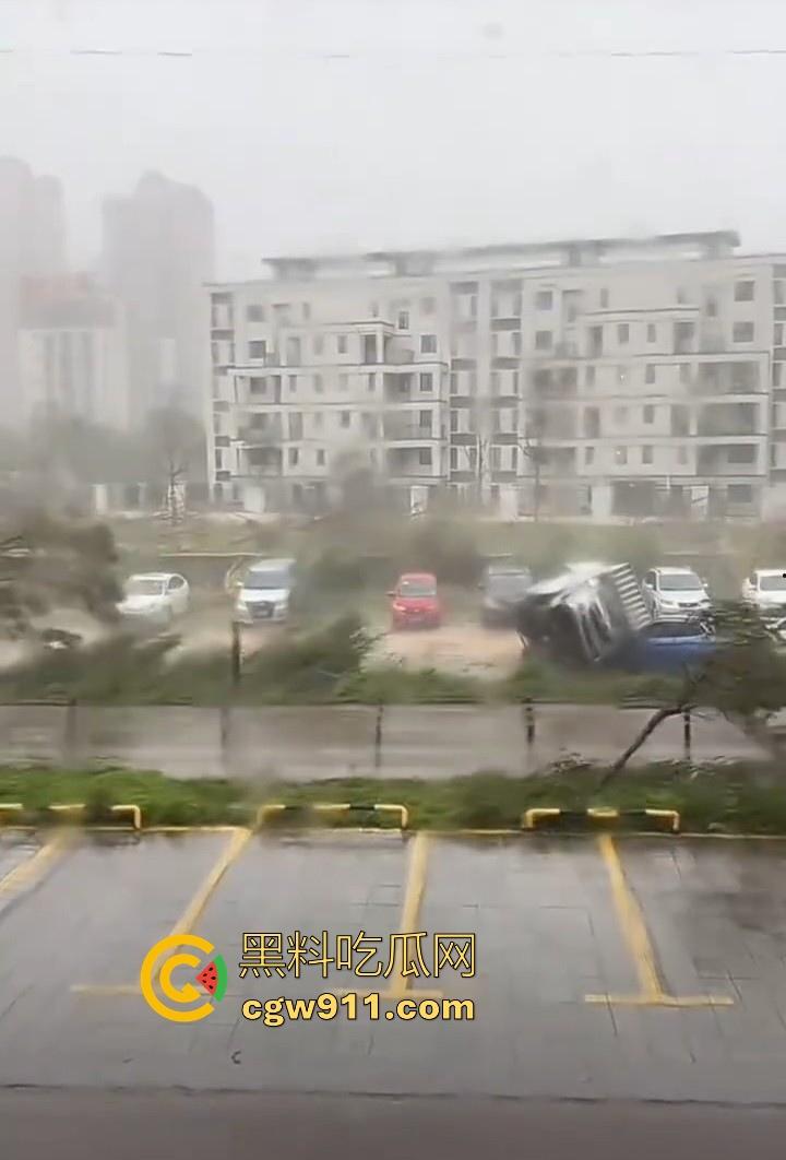 最强的超级台风【桦加沙】登陆阳江后的真实状况,到处都是被吹到的树玻璃,人类在大自然面前是多么渺小啊!-11