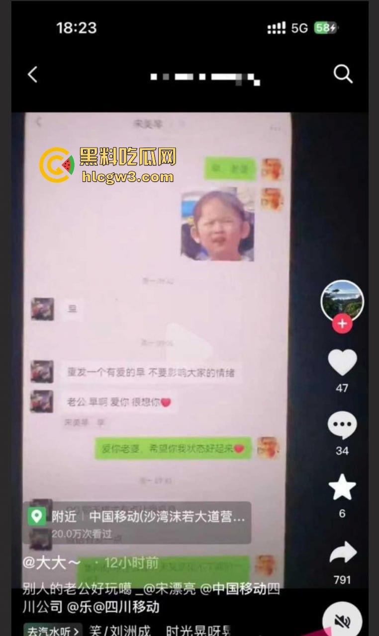 乐山移动高磊爆出轨丑闻！与女下属宋美琴偷情不堪入目，原配曝光不雅聊天和视频，全网炸锅！-7