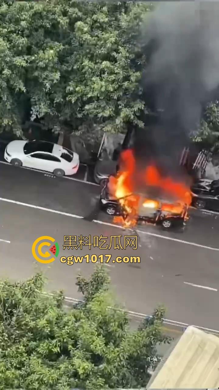 四川绵阳江油又是汽车自燃，期间还多次发生爆炸，把旁边路边停放的车都波及到了，路边车车主一起床天塌了！-5