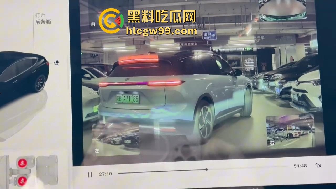 深圳停车场奇葩情侣上演霸位大战 小仙女亮中指逼人让位 最后灰头土脸道歉 真是贱找骂！-2