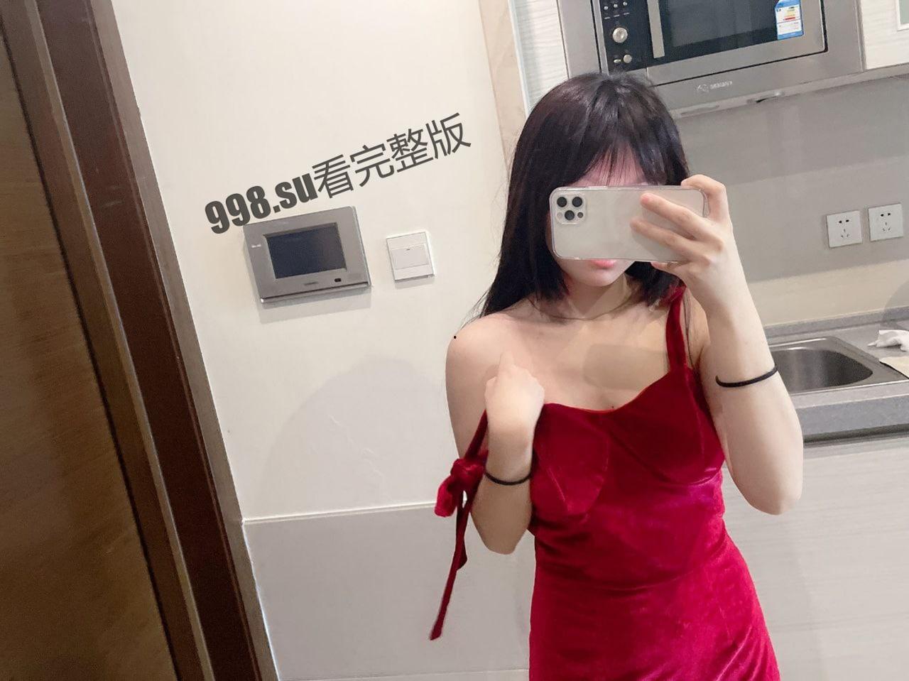 【反差女友】绝美红衣靓女，极致的诱惑-1