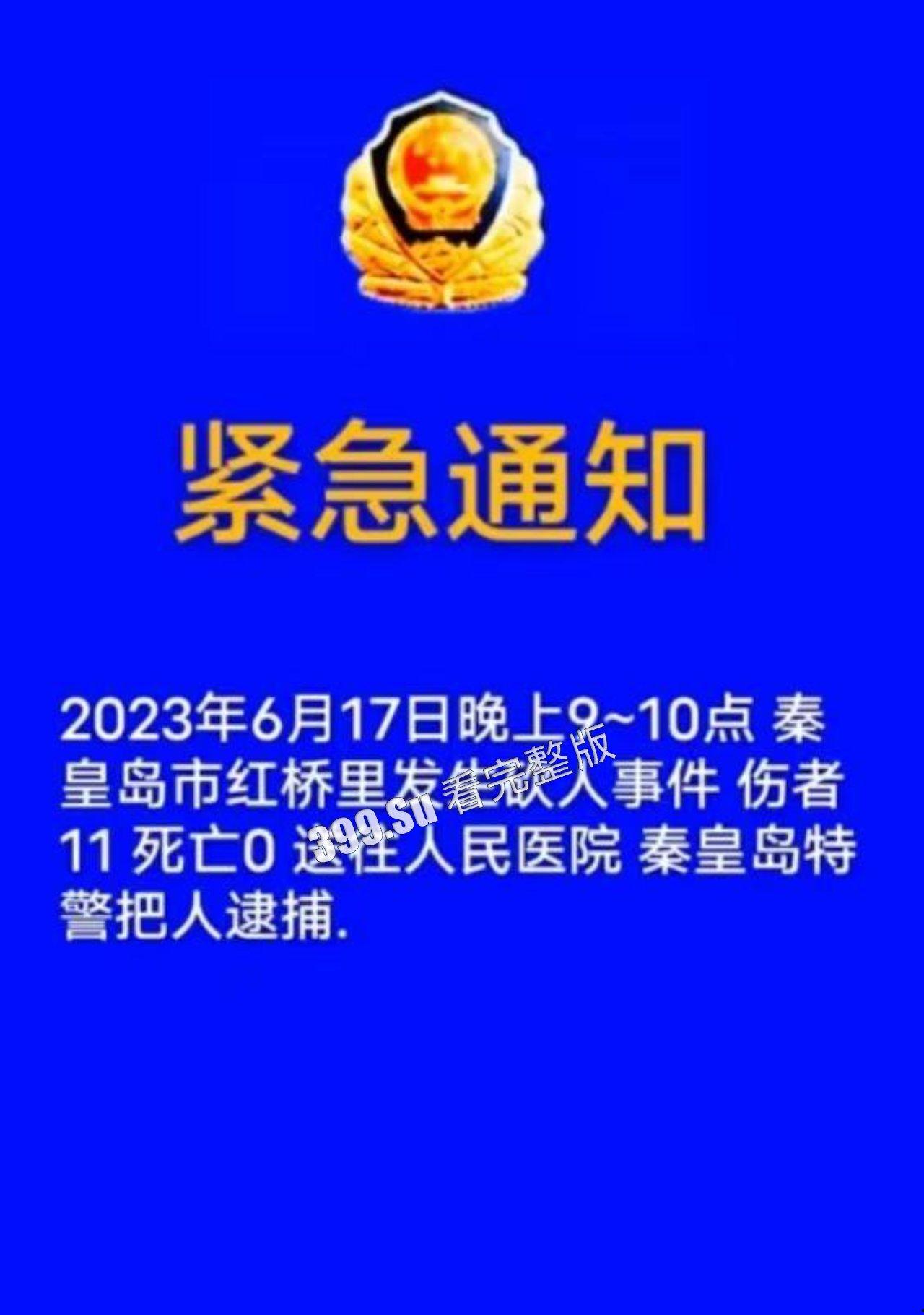 6.16 秦皇岛 重大砍人事件！10多无辜者被砍伤！-1