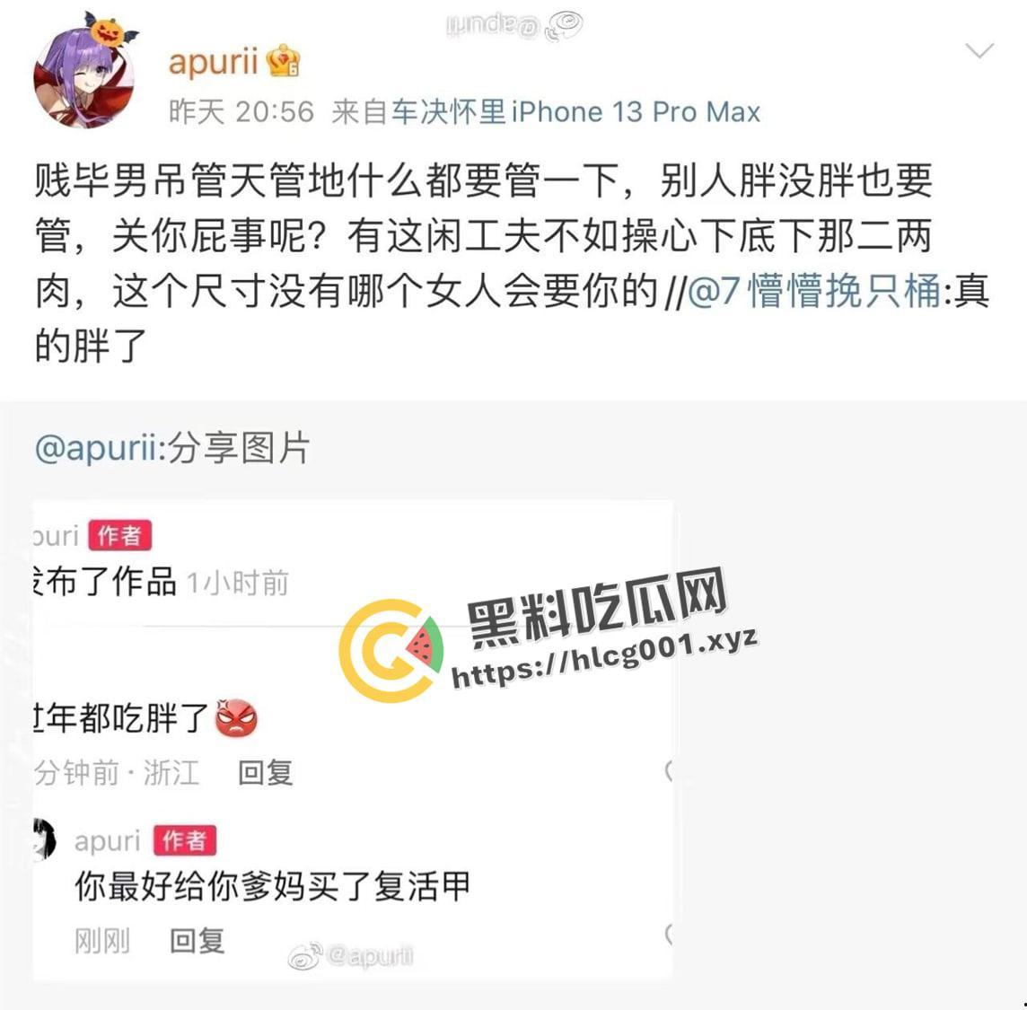 开盒微博女拳大V【apuri】!颜值cos博主 韩国留学媚洋婊 仗着网红身份玩网暴力 正义开盒-5